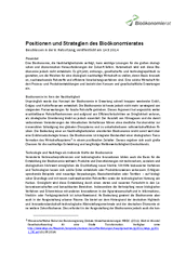Bioökonomierat: Positionen und Strategien des Bioökonomierates preview