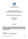 OECD “The Bioeconomy to 2030: Designing a Policy Agenda - Biotechnology: Ethical and social debates preview