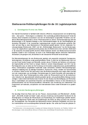 Bioökonomierat: Politikempfehlungen für die 18. Legislaturperiode preview